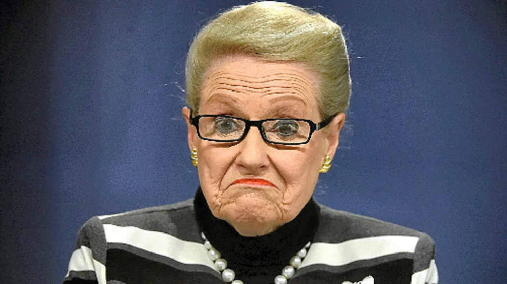 RESISTING EVICTION: Bronwyn Bishop speaks to the media in Sydney last weekend. RESISTING EVICTION: Bronwyn Bishop speaks to the media in Sydney last weekend.