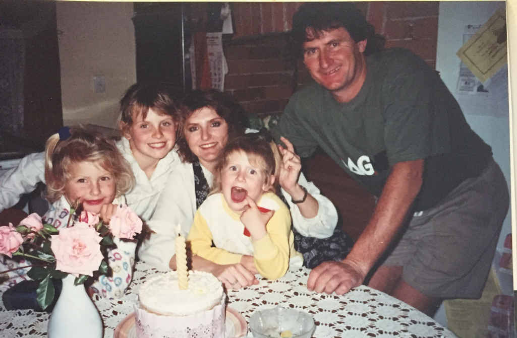 PARTY TIME: Toni and Peter McClymont at one of the many birthdays celebrated with the girls Samantha, Brooke and Mollie. PARTY TIME: Toni and Peter McClymont at one of the many birthdays celebrated with the girls Samantha, Brooke and Mollie.