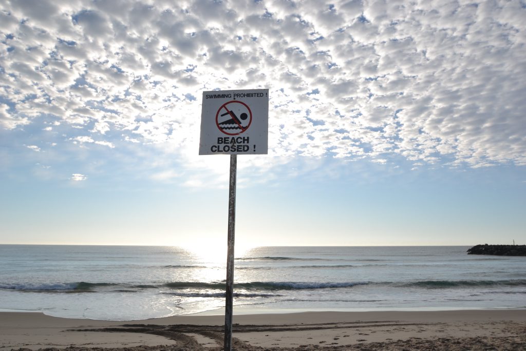 Lighthouse Beach at Ballina has been closed following a shark sighting. Lighthouse Beach at Ballina has been closed following a shark sighting.