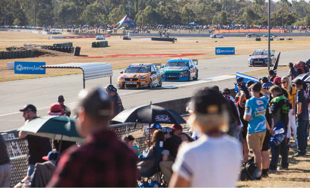 Diehard fans watch the action at the Coates Hire Ipswich SuperSprint. Diehard fans watch the action at the Coates Hire Ipswich SuperSprint.