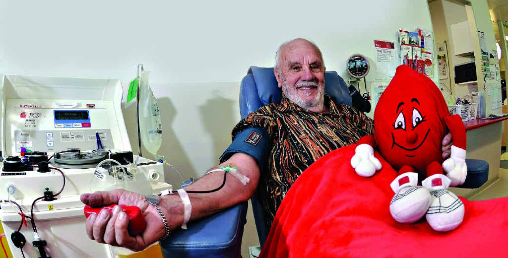 AWESOME EFFORT: James Harrison has been donating plasma nearly every week for the past 60 years. He made his 1109th donation last week in Maroochydore. AWESOME EFFORT: James Harrison has been donating plasma nearly every week for the past 60 years. He made his 1109th donation last week in Maroochydore.