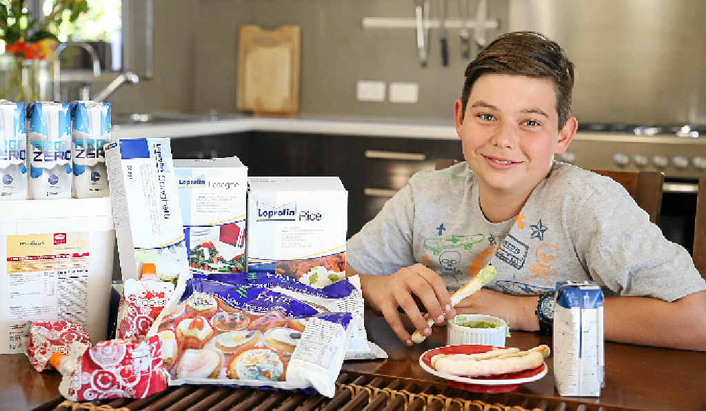 LIFESAVING FOOD: Jayden Driussi, of Bexhill, with specialised foods he needs to eat due to a rare metabolic disorder. LIFESAVING FOOD: Jayden Driussi, of Bexhill, with specialised foods he needs to eat due to a rare metabolic disorder.