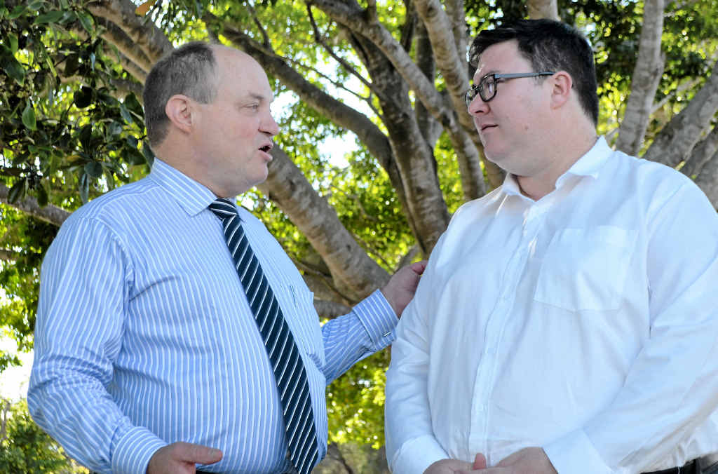 NEW CONCEPT: CTL Projects technical director David Archibald and Federal member for Dawson George Christensen discuss innovative fuel solutions. NEW CONCEPT: CTL Projects technical director David Archibald and Federal member for Dawson George Christensen discuss innovative fuel solutions.