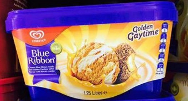 Golden Gaytime ice-cream tub Golden Gaytime ice-cream tub