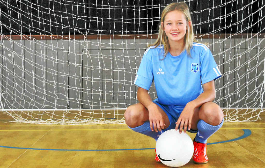 FUTSAL HONOUR: Keea Parrish, of Goonellabah, is off to Brazil to represent the Australian Schools futsal team. FUTSAL HONOUR: Keea Parrish, of Goonellabah, is off to Brazil to represent the Australian Schools futsal team.