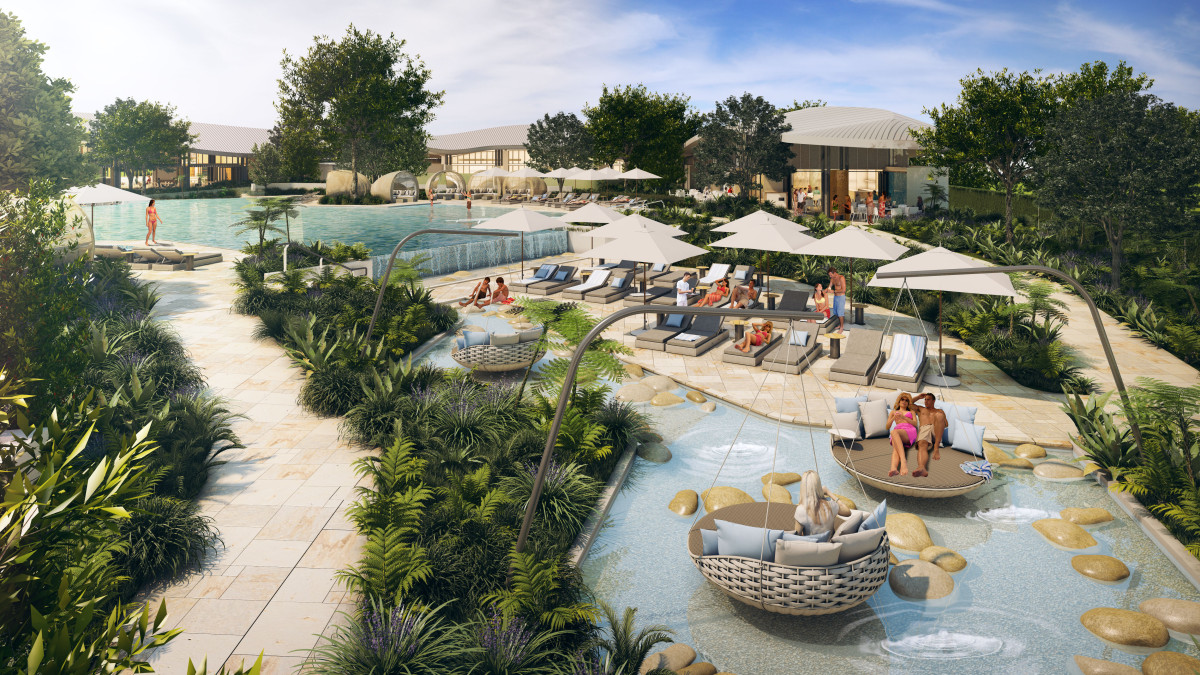 An artist's impression of the Pavillion area at the Elements of Byron resort, from the resort's website. An artist's impression of the Pavillion area at the Elements of Byron resort, from the resort's website.