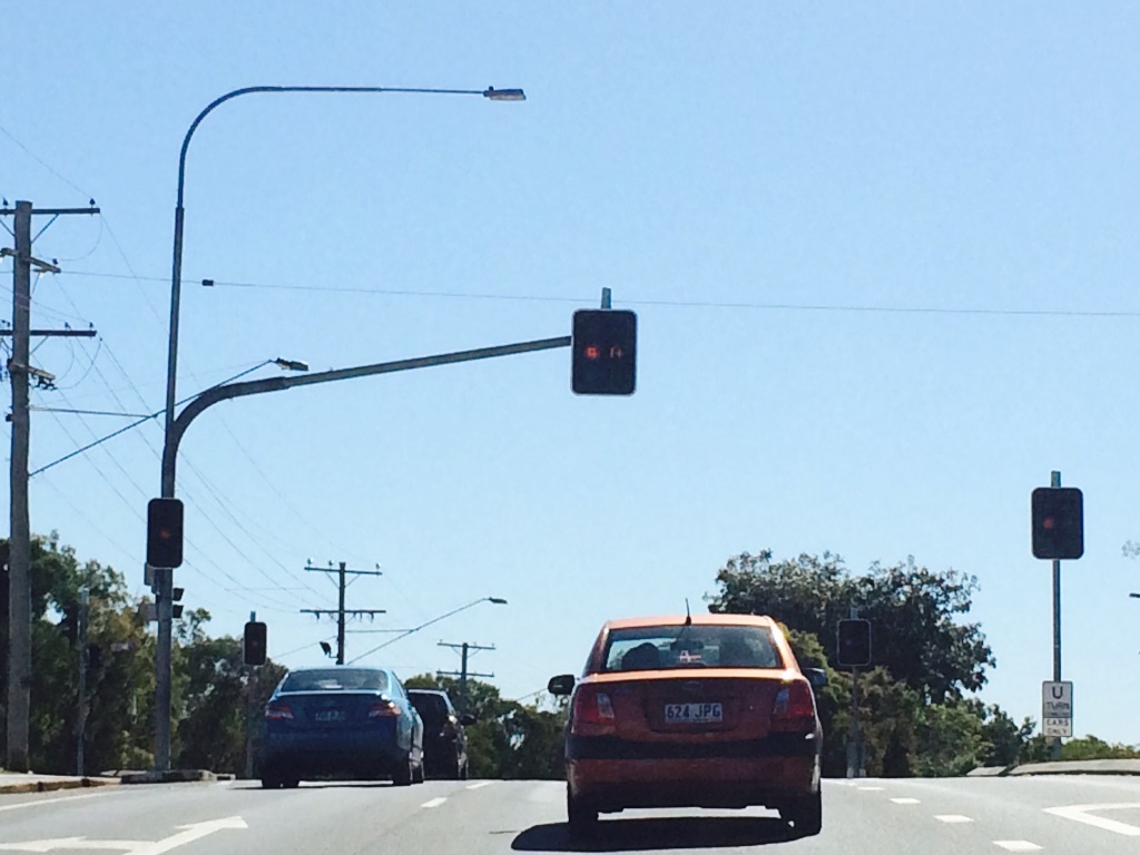 Traffic lights are out at the intersection near the Night Owl Shopping Centre in Gladstone. Traffic lights are out at the intersection near the Night Owl Shopping Centre in Gladstone.