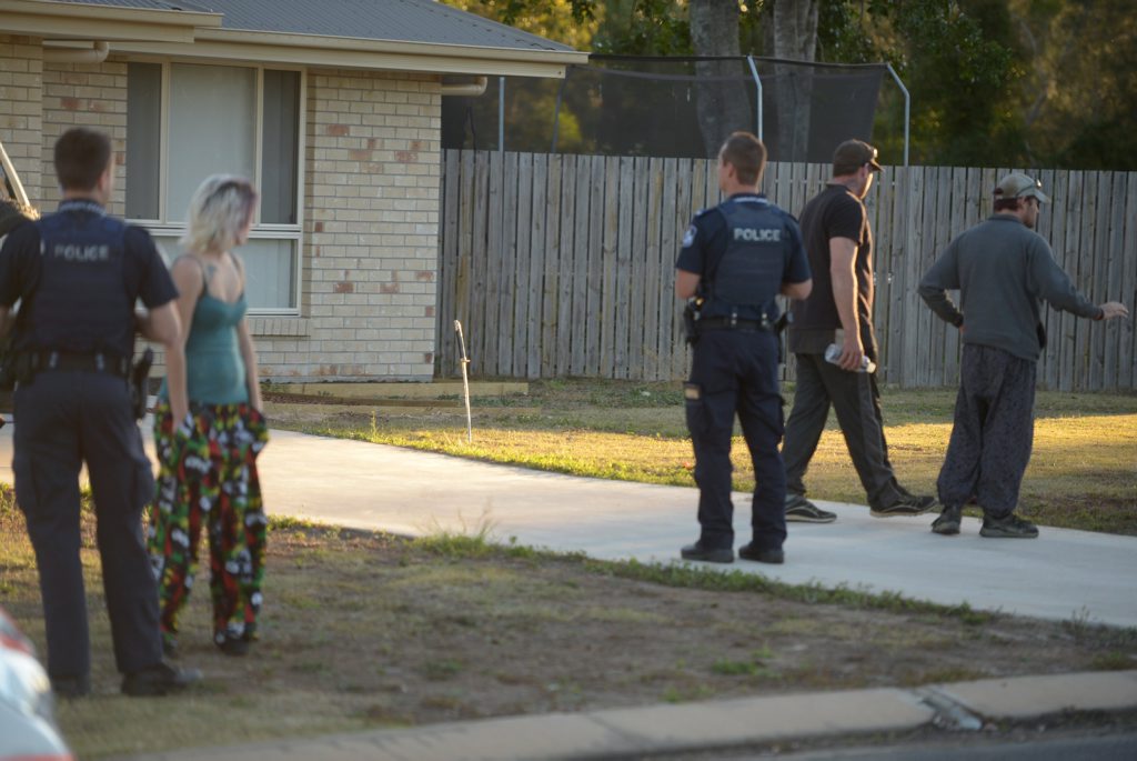 POLICE CALLED: Police were called to an incident at Monarch Avenue in Moore Park Beach on Thursday, 6 August 2015, where a number of residents were allegedly involved in an altercation. Photo: Max Fleet / NewsMail POLICE CALLED: Police were called to an incident at Monarch Avenue in Moore Park Beach on Thursday, 6 August 2015, where a number of residents were allegedly involved in an altercation. Photo: Max Fleet / NewsMail