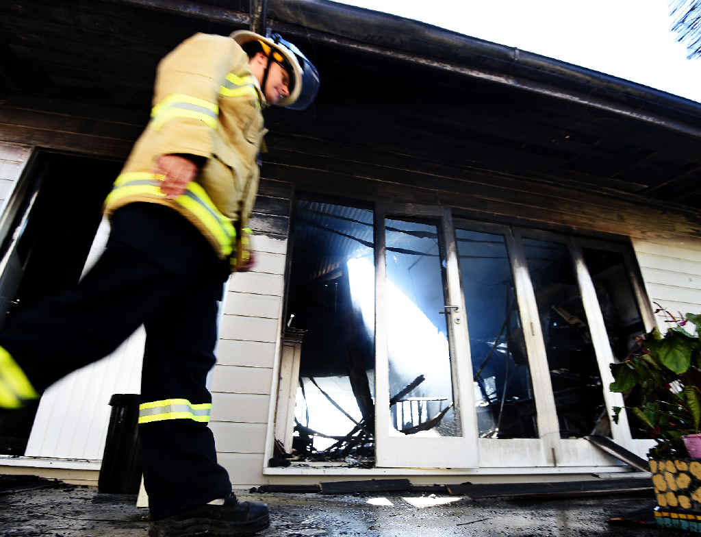 GUTTED: The occupant lost a ‘lot of family history and treasures’ when their home in Kingsley Lane, Byron Bay, was destroyed by fire yesterday morning. GUTTED: The occupant lost a ‘lot of family history and treasures’ when their home in Kingsley Lane, Byron Bay, was destroyed by fire yesterday morning.