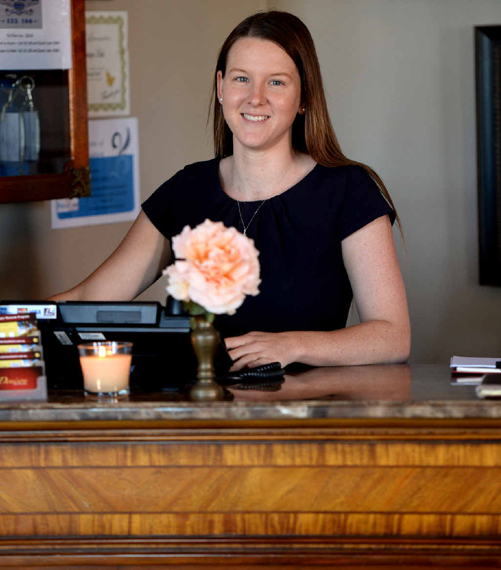 CYCLONE CHALLENGES: Denison Boutique Hotel manager Samantha Cook. CYCLONE CHALLENGES: Denison Boutique Hotel manager Samantha Cook.