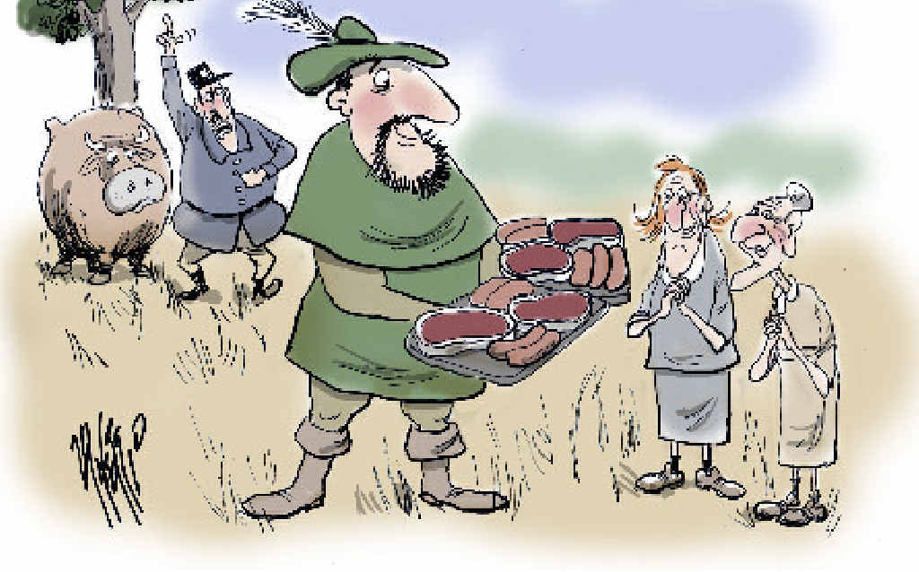 HE STOLE cattle, slaughtered them for his butcher shops and shared the spoils with the town’s struggling widows. HE STOLE cattle, slaughtered them for his butcher shops and shared the spoils with the town’s struggling widows.
