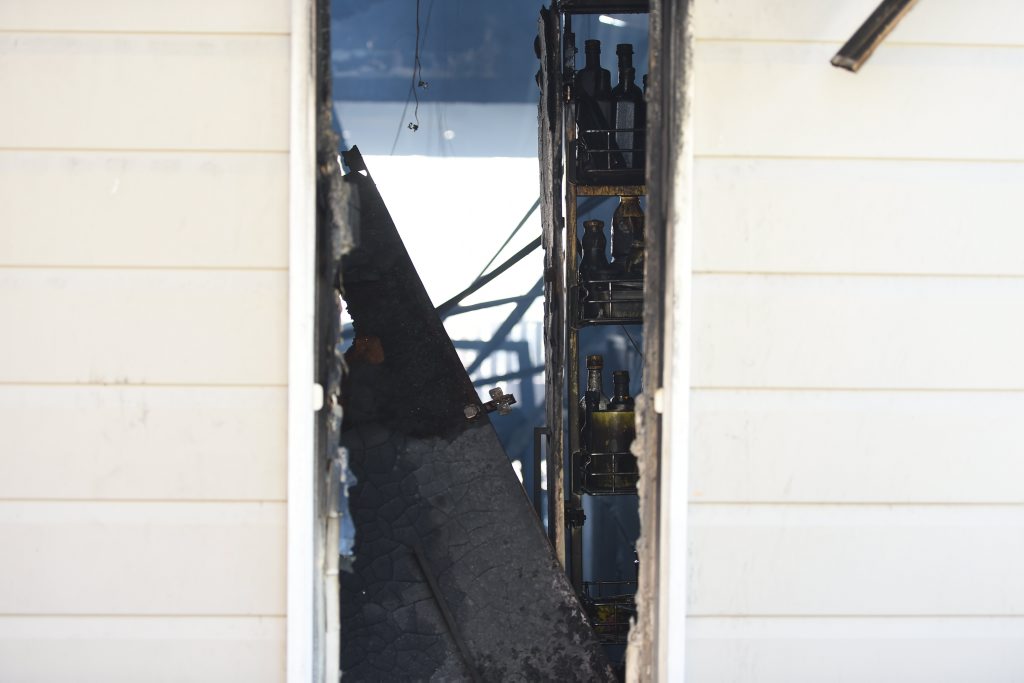 A fire on Kingsley Lane in Byron Bay destroyed the house with one female occupant. A fire on Kingsley Lane in Byron Bay destroyed the house with one female occupant.
