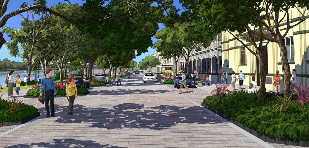 SHARED SPACE: This artist’s impression shows Quay St’s future as a ‘shared space’ for traffic and pedestrians. SHARED SPACE: This artist’s impression shows Quay St’s future as a ‘shared space’ for traffic and pedestrians.