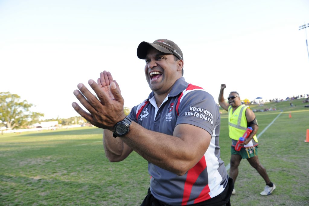 Coach of the South Grafton Rebels Dallas Waters during the Group 2 rugby league major semi final at McKittrick Park on Sunday 9th August, 2015. Photo Debrah Novak / The Daily Examiner