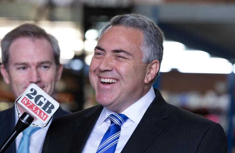 Australian Federal Treasurer Joe Hockey during a visit to a manufacturing business in Padstow, Sydney, Thursday, July 23, 2015. Australian Federal Treasurer Joe Hockey during a visit to a manufacturing business in Padstow, Sydney, Thursday, July 23, 2015.