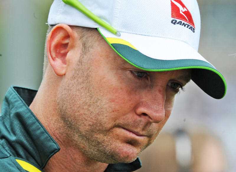 Australia’s Michael Clarke on the pitch after England beat Australia by an innings and 78 runs to win the Ashes during day three of the fourth Ashes Test cricket match, at Trent Bridge, Nottingham, England, Saturday, Aug. 8, 2015. Clarke will retire from test cricket after the fifth test at the Oval. Australia’s Michael Clarke on the pitch after England beat Australia by an innings and 78 runs to win the Ashes during day three of the fourth Ashes Test cricket match, at Trent Bridge, Nottingham, England, Saturday, Aug. 8, 2015. Clarke will retire from test cricket after the fifth test at the Oval.