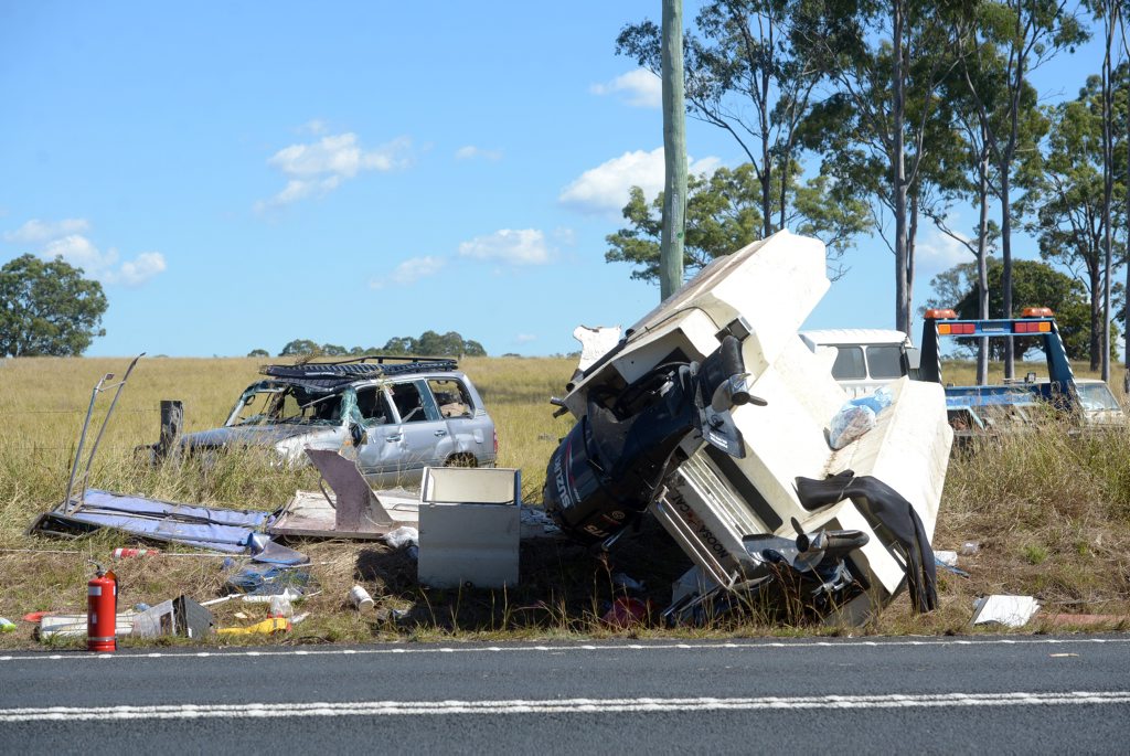 CRASH SCENE: Police and emergency services attend the scene of a crash on Rosedale Road, 10 August, 2015. Photo: Max Fleet / NewsMail CRASH SCENE: Police and emergency services attend the scene of a crash on Rosedale Road, 10 August, 2015. Photo: Max Fleet / NewsMail
