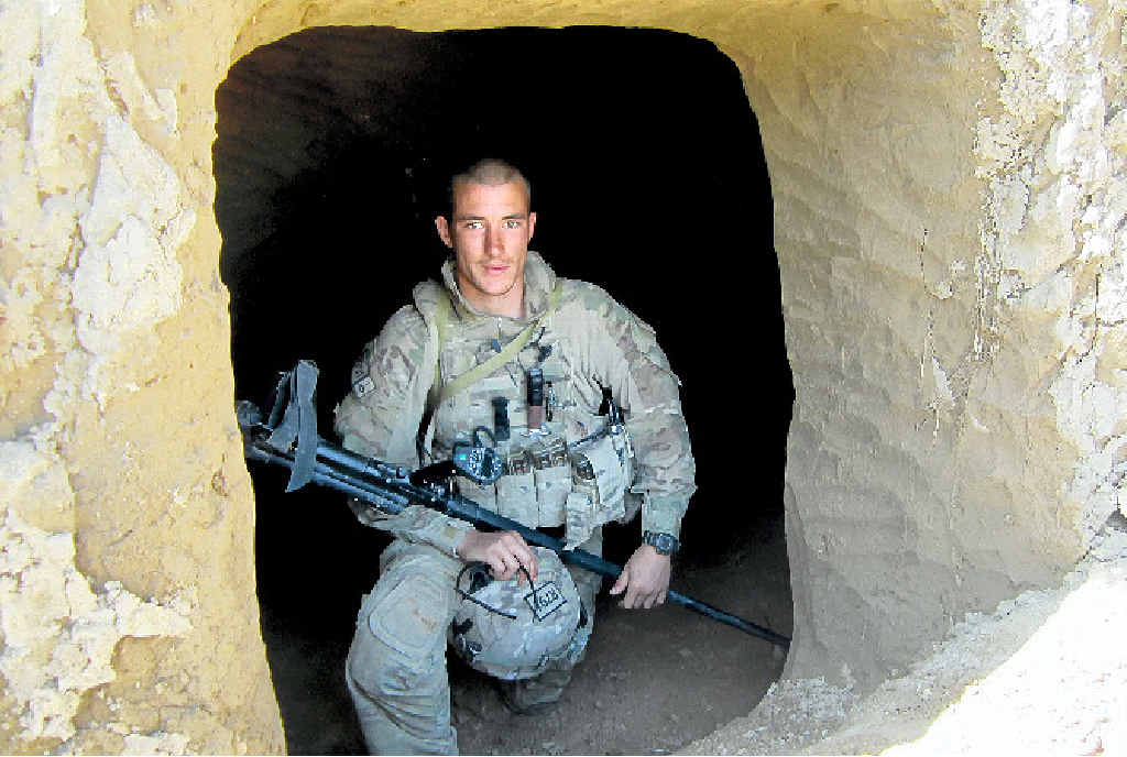 REMEMBERED: Sapper David Wood while on his second tour of Afghanistan in 2012. REMEMBERED: Sapper David Wood while on his second tour of Afghanistan in 2012.