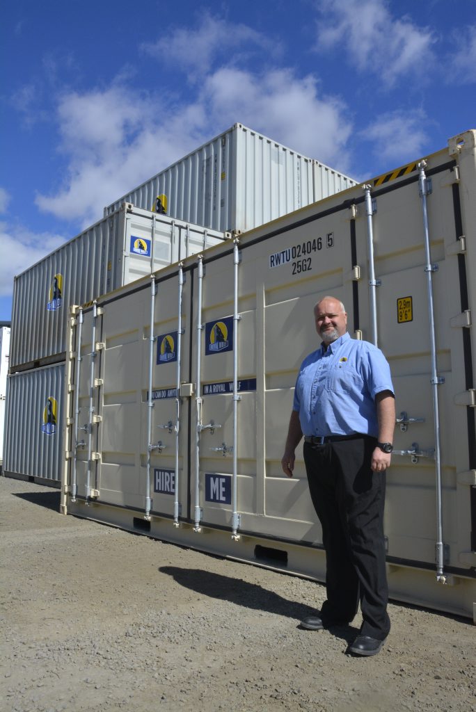 Royal Wolf Toowoomba senior sales executive Stephen Thompson at the company's new Toowoomba depot. Royal Wolf Toowoomba senior sales executive Stephen Thompson at the company's new Toowoomba depot.