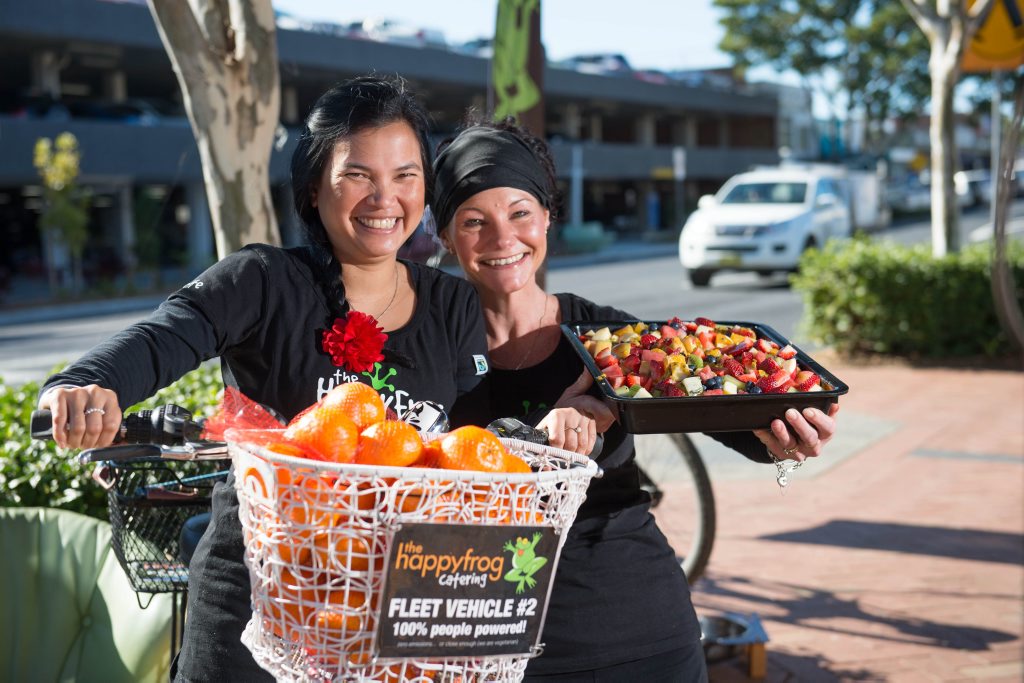 BOUNTY: Happy frog staff Donna Bloemhard and Tracy Durie. BOUNTY: Happy frog staff Donna Bloemhard and Tracy Durie.