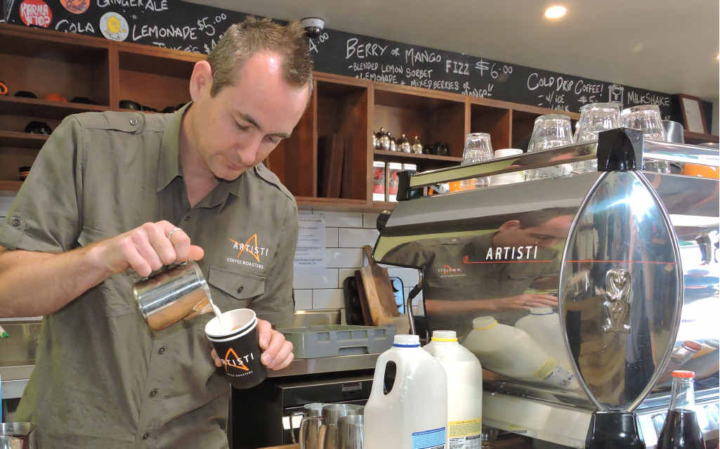 WATCH THIS SPACE: Artisti Coffee Roaster founder and owner Luke Floyd is brewing up big plans for his business. WATCH THIS SPACE: Artisti Coffee Roaster founder and owner Luke Floyd is brewing up big plans for his business.
