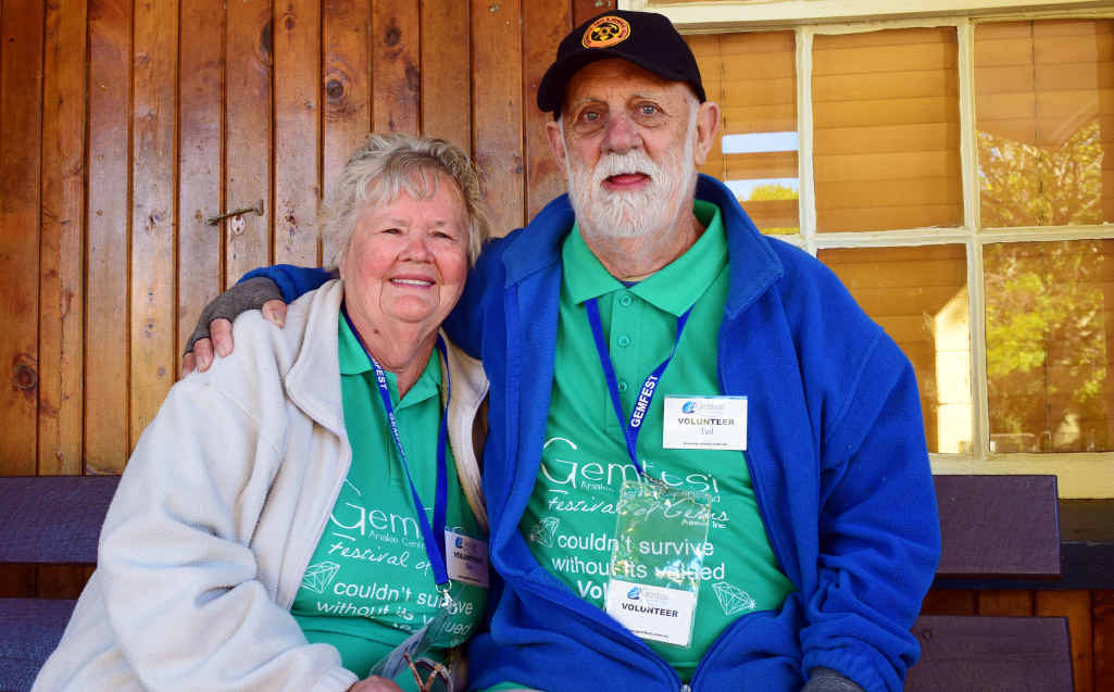 LONG TERM VOLUNTEERS: Sue and Ted McKinnon. LONG TERM VOLUNTEERS: Sue and Ted McKinnon.