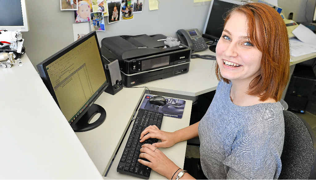 UNI DELAYED: Kelsey Corrin works in office administration but planned to study education at CQU. UNI DELAYED: Kelsey Corrin works in office administration but planned to study education at CQU.