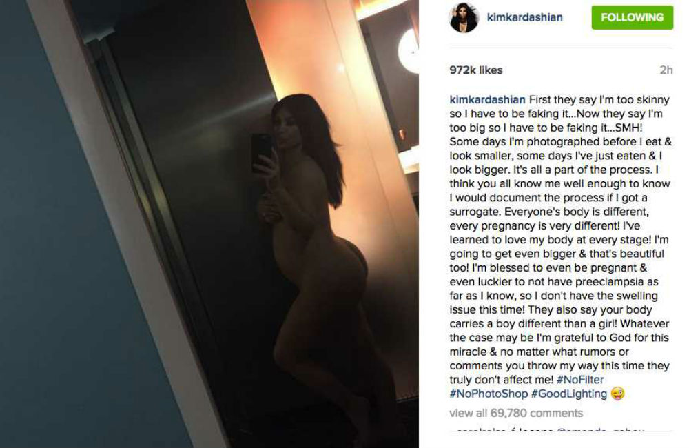 Kim Kardashian West posted this photo on her Instagram account Kim Kardashian West posted this photo on her Instagram account