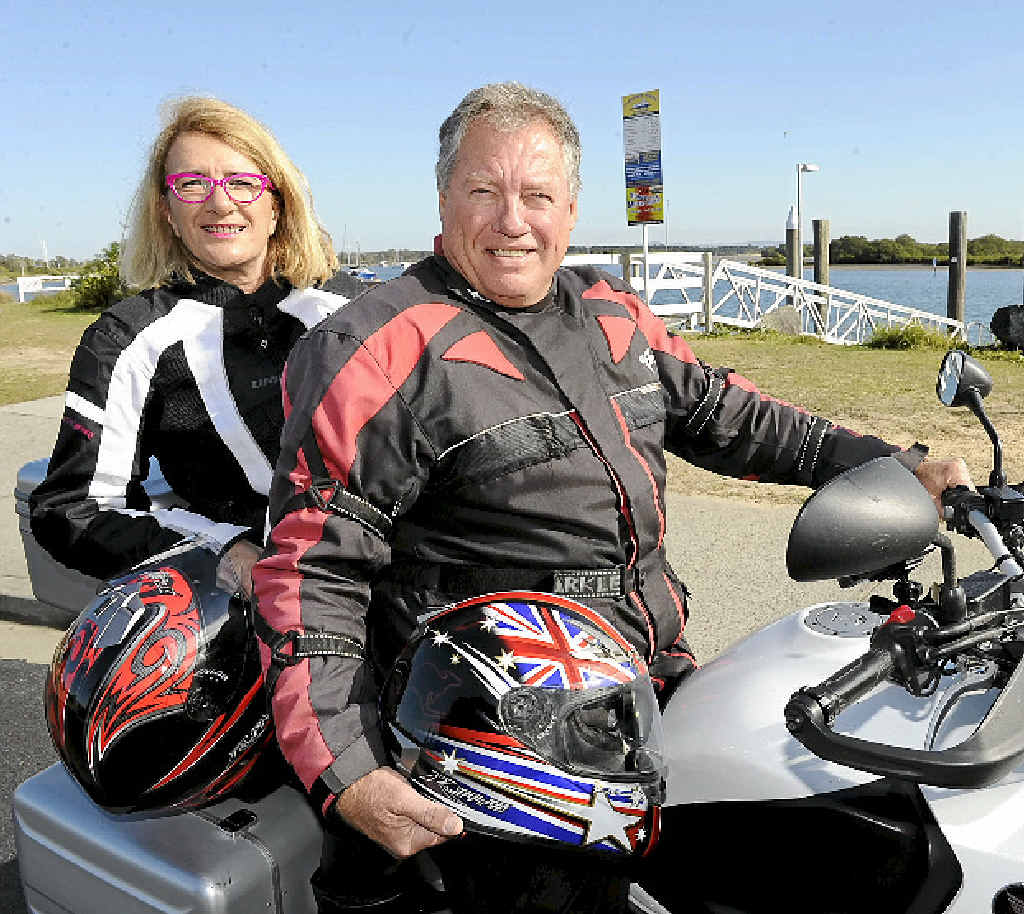 REVVED UP: Sue Hughes and Trevor Walter will be participating in the ’Black Dog’ ride to Uluru for mental health. PHOTO: DEBRAH NOVAK REVVED UP: Sue Hughes and Trevor Walter will be participating in the ’Black Dog’ ride to Uluru for mental health. PHOTO: DEBRAH NOVAK