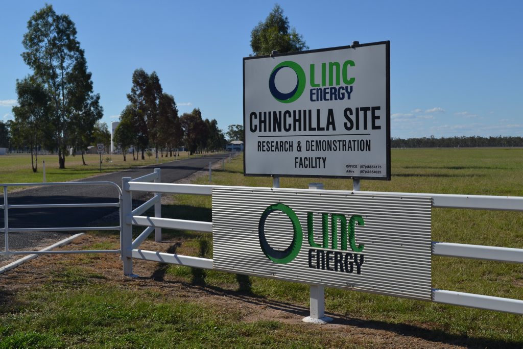 Linc Energy's Chinchilla plant operated from 2007 to 2013. Linc Energy's Chinchilla plant operated from 2007 to 2013.