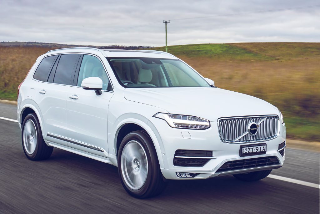 ON SALE NOW: XC90 has three engine choices from launch: a four-cylinder diesel, four-cylinder petrol, or twin-engine hybrid hitting 100kmh in 5.6-secs and returning a quoted 2.1-litres/100km ON SALE NOW: XC90 has three engine choices from launch: a four-cylinder diesel, four-cylinder petrol, or twin-engine hybrid hitting 100kmh in 5.6-secs and returning a quoted 2.1-litres/100km