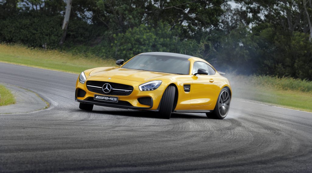 WAGGING TAIL: With 375kW and 650Nm from the 4.0-litre twin-turbo V8 a closed track session is the only way to explore the full potential of the GT S. WAGGING TAIL: With 375kW and 650Nm from the 4.0-litre twin-turbo V8 a closed track session is the only way to explore the full potential of the GT S.
