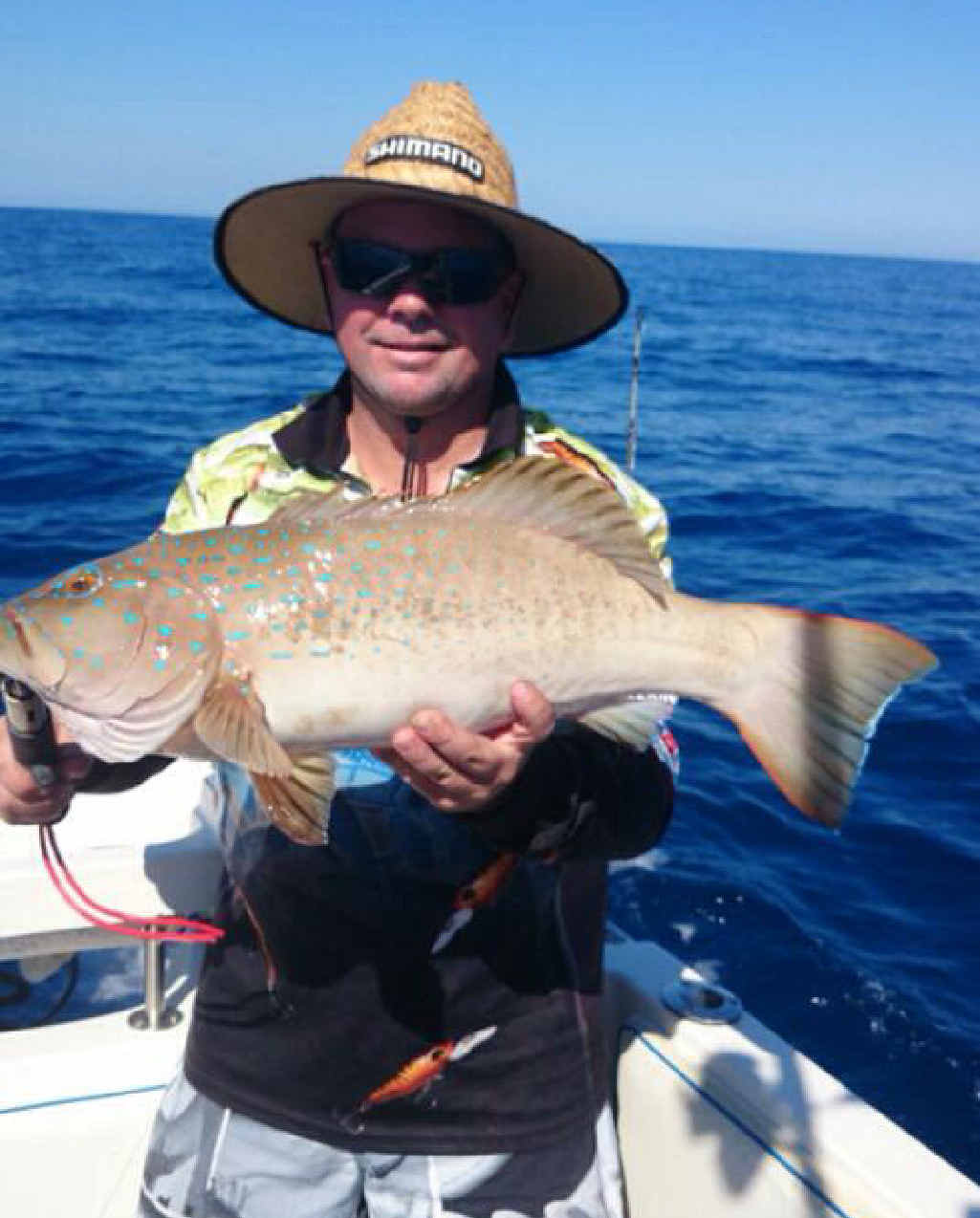 FINE FISH: Wayne James out with Mark Patton with a cracker of a trout. FINE FISH: Wayne James out with Mark Patton with a cracker of a trout.