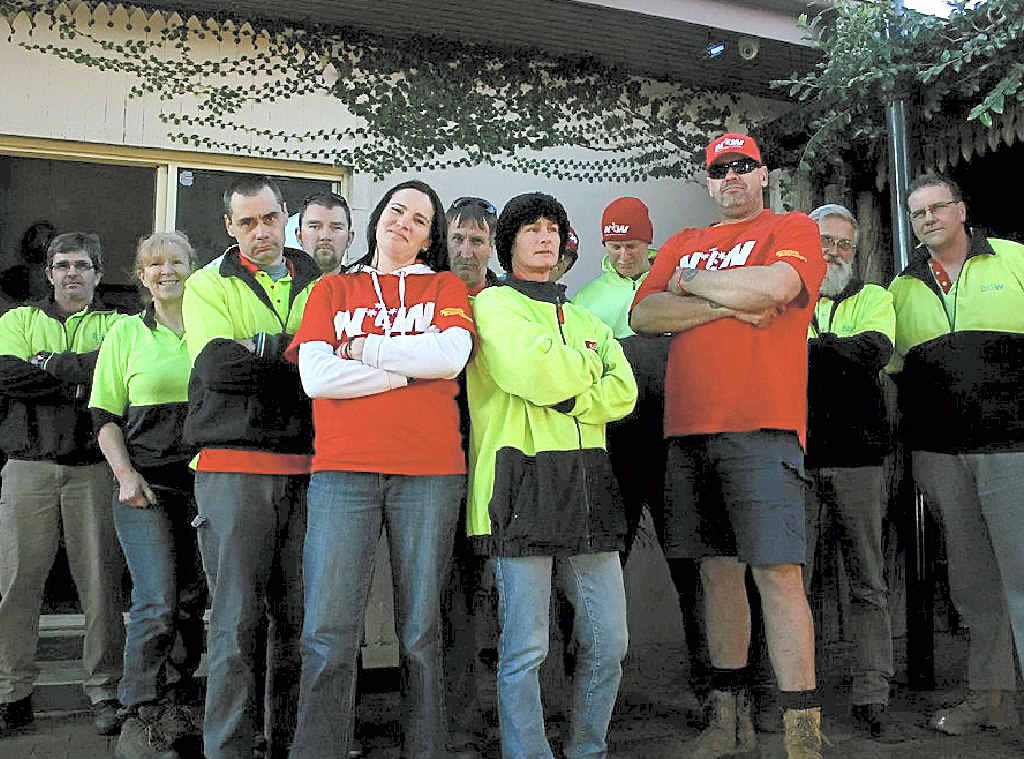 INDUSTRIAL ACTION: Big W staff members ask for a fair deal. INDUSTRIAL ACTION: Big W staff members ask for a fair deal.