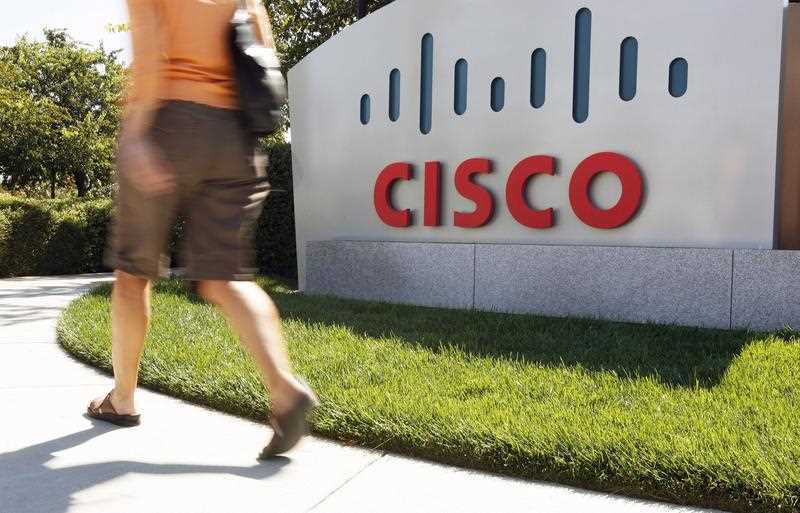 A sign at the Cisco Systems Inc., headquarters in San Jose, California, USA. A sign at the Cisco Systems Inc., headquarters in San Jose, California, USA.