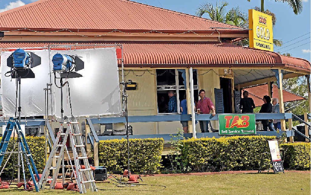 LIGHTS, CAMERA AND ACTION: Film crews and their equipment appeared in Kandanga’s Main St on Monday as filming began in Chris Sun’s new horror film, Boar. LIGHTS, CAMERA AND ACTION: Film crews and their equipment appeared in Kandanga’s Main St on Monday as filming began in Chris Sun’s new horror film, Boar.