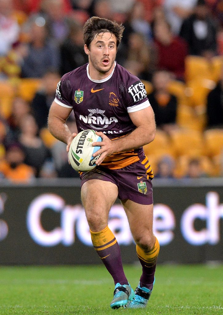 Ben Hunt of the Broncos looks to pass during the round 23 NRL match between the Brisbane Broncos and the St George Illawarra Dragons at Suncorp Stadium. Ben Hunt of the Broncos looks to pass during the round 23 NRL match between the Brisbane Broncos and the St George Illawarra Dragons at Suncorp Stadium.