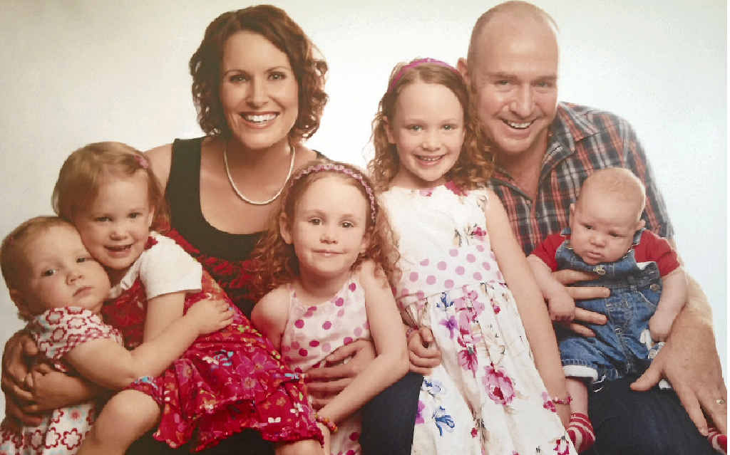 FAMILY TIME: Emerald Baptist Church Pastor Stephen Gellatly has been named Central Queensland’s Father of the Year. He is pictured with his wife Deb and their children Grace, 6, Ella, 4, Tahlia, 3, Sian, 2, and Isaac, 1. FAMILY TIME: Emerald Baptist Church Pastor Stephen Gellatly has been named Central Queensland’s Father of the Year. He is pictured with his wife Deb and their children Grace, 6, Ella, 4, Tahlia, 3, Sian, 2, and Isaac, 1.