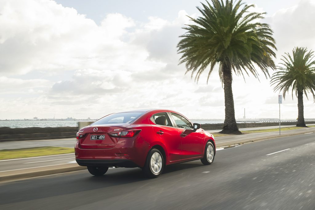 BETTER THAN MOST: Designing a light car sedan is not an easy style task, but the Mazda2 shows its rivals up to a degree. BETTER THAN MOST: Designing a light car sedan is not an easy style task, but the Mazda2 shows its rivals up to a degree.
