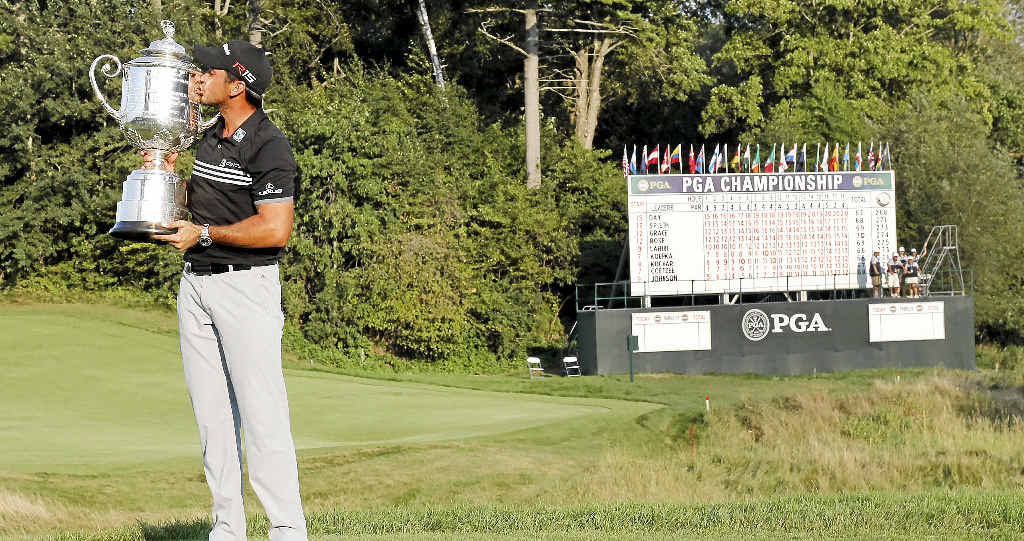 AMAZING TOTAL: Jason Day could not believe his winning US PGA Championship score would surpass the best names in golf. AMAZING TOTAL: Jason Day could not believe his winning US PGA Championship score would surpass the best names in golf.