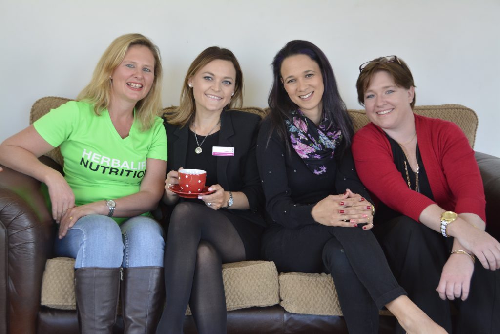 Mums who work from home are (from left) Alisha Byrne, Nicole Murray, Dannii Cooper and Rebecca Johnson. Mums who work from home are (from left) Alisha Byrne, Nicole Murray, Dannii Cooper and Rebecca Johnson.
