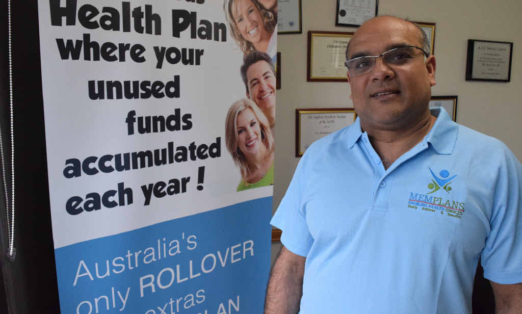 HEALTHY INVESTMENT: Rockhampton dentist Abraham Zacharia promotes his medical investment plan, Memplans, which took him two years to regulate. HEALTHY INVESTMENT: Rockhampton dentist Abraham Zacharia promotes his medical investment plan, Memplans, which took him two years to regulate.