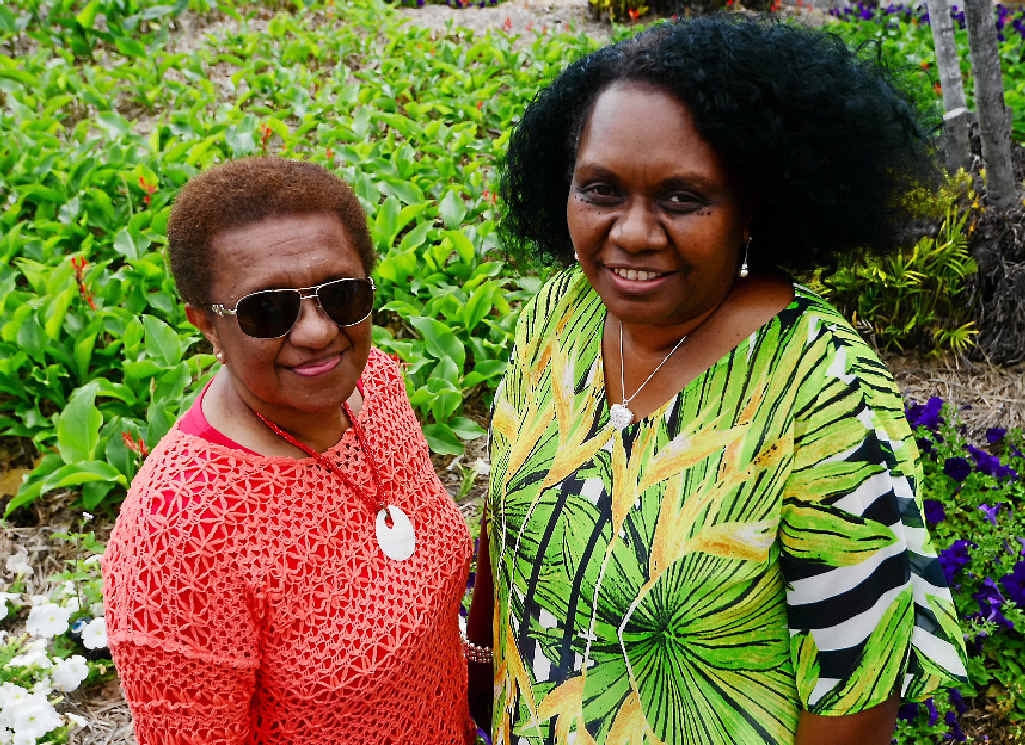 CULTURAL PRIDE: South Sea Islander women Ros Wallace and Simone Warkill celebrate the recognition of their culture. CULTURAL PRIDE: South Sea Islander women Ros Wallace and Simone Warkill celebrate the recognition of their culture.