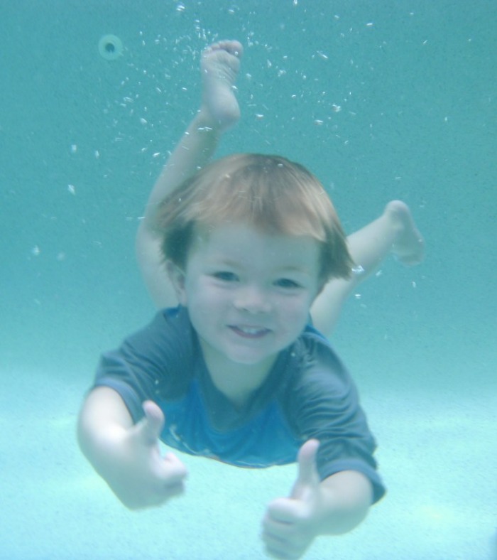 Thumbs up for the Sink or Swim School at Kawana.