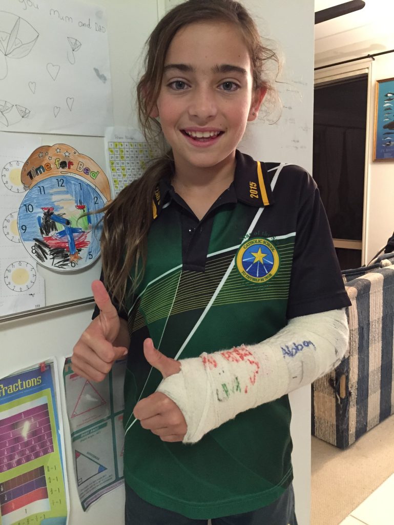 Annika Lynch and her mum want to thank the team at the emergency department after Annika was taken to Hervey Bay Hospital following a fall.
