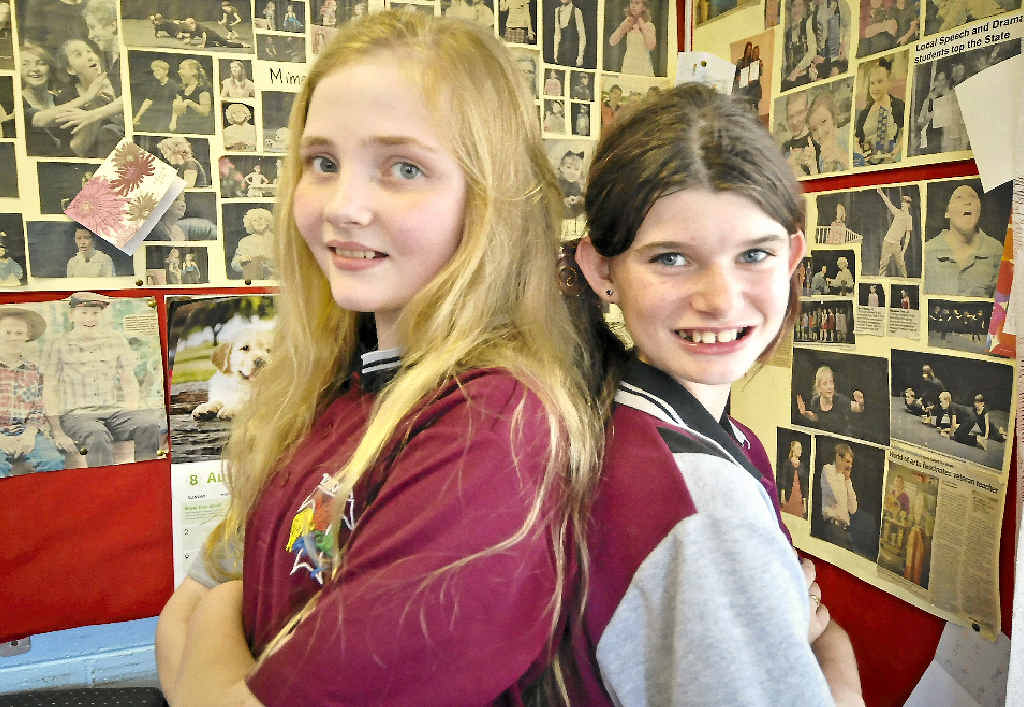 PERFORMERS: Sophia Ross, 12, and Bella Hurworth, 12, will perform at the 45th Gladstone Eisteddfod. PERFORMERS: Sophia Ross, 12, and Bella Hurworth, 12, will perform at the 45th Gladstone Eisteddfod.