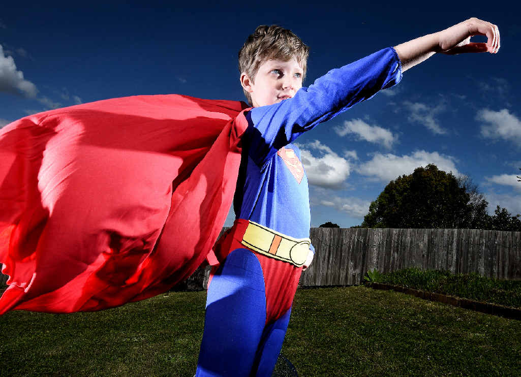 MAN OF STEEL: Riley Greaves, 9, of Lismore, will raise funds to fight muscular dystrophy. MAN OF STEEL: Riley Greaves, 9, of Lismore, will raise funds to fight muscular dystrophy.