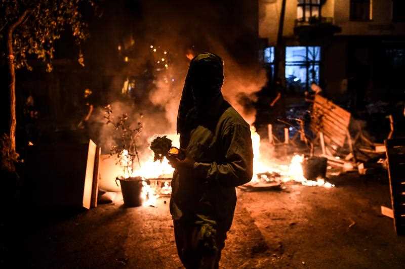 A masked kurdish militant holds a molotov cocktails in front of a barricade during clashes with Turkish police on August 27,2015 in the Gazi district of Istanbul. Five people, including two children and a soldier, were killed in clashes between Kurdish militants and security forces in Turkey's restive Kurdish-majority southeast on August 27, 2015, local officials and the army said. A masked kurdish militant holds a molotov cocktails in front of a barricade during clashes with Turkish police on August 27,2015 in the Gazi district of Istanbul. Five people, including two children and a soldier, were killed in clashes between Kurdish militants and security forces in Turkey's restive Kurdish-majority southeast on August 27, 2015, local officials and the army said.