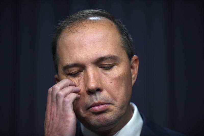 Federal Minister for Immigration Peter Dutton speaks at a press conference in Canberra, Thursday, Aug. 20, 2015. All three conducted national consultations on citizenship for the Federal Government. Federal Minister for Immigration Peter Dutton speaks at a press conference in Canberra, Thursday, Aug. 20, 2015. All three conducted national consultations on citizenship for the Federal Government.