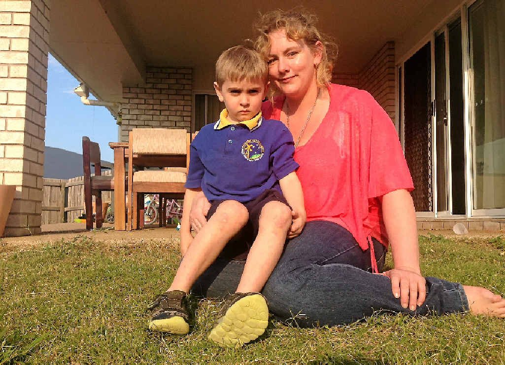 NEEDLE IN SHOE: Cynthia Koning’s son Patrick Heinemann, 5, found a sewing needle in his new school shoes. NEEDLE IN SHOE: Cynthia Koning’s son Patrick Heinemann, 5, found a sewing needle in his new school shoes.